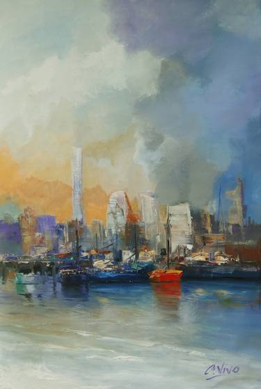 Print of Expressionism Cities Paintings by Andres Vivo