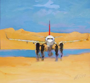 Saatchi Art Artist Andres Vivo; Painting, “4674 Boeing mirage - airplanes” #art