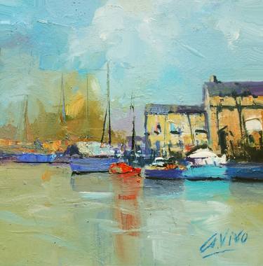 Original Impressionism Seascape Paintings by Andres Vivo