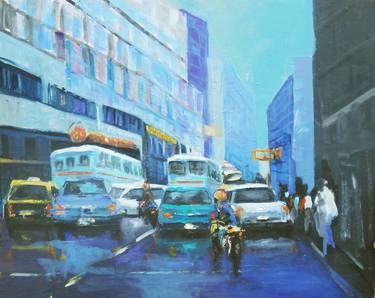Original Impressionism Transportation Paintings by Andres Vivo