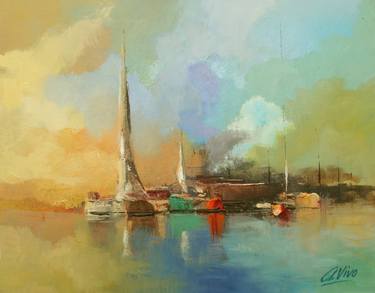 Original Impressionism Seascape Paintings by Andres Vivo