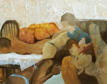 Print of People Paintings by Andres Vivo