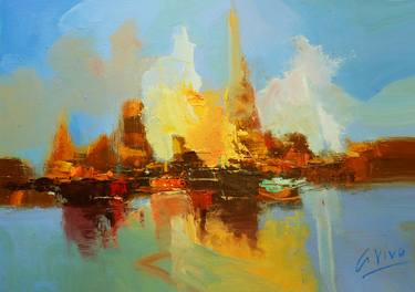 Print of Expressionism Yacht Paintings by Andres Vivo