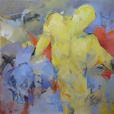 Original Expressionism Men Paintings by Larissa Strunowa