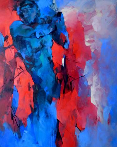 Original Abstract Expressionism Classical mythology Paintings by Larissa Strunowa