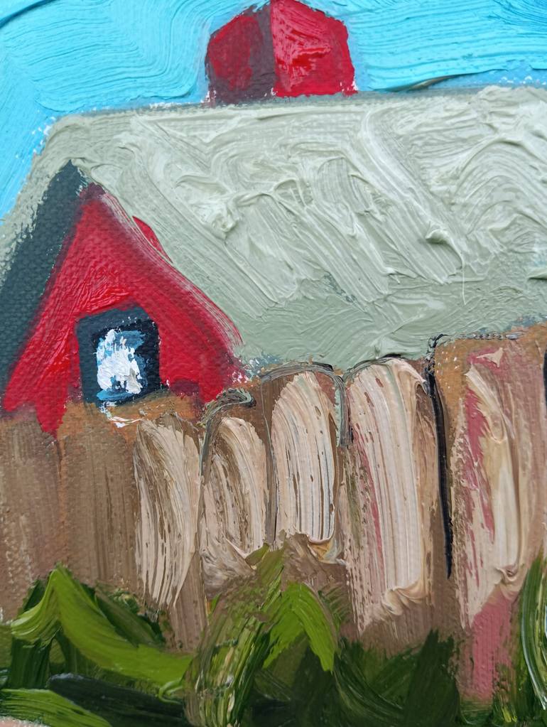 Original Abstract Expressionism Landscape Painting by JustīNe Seile UrtāNe