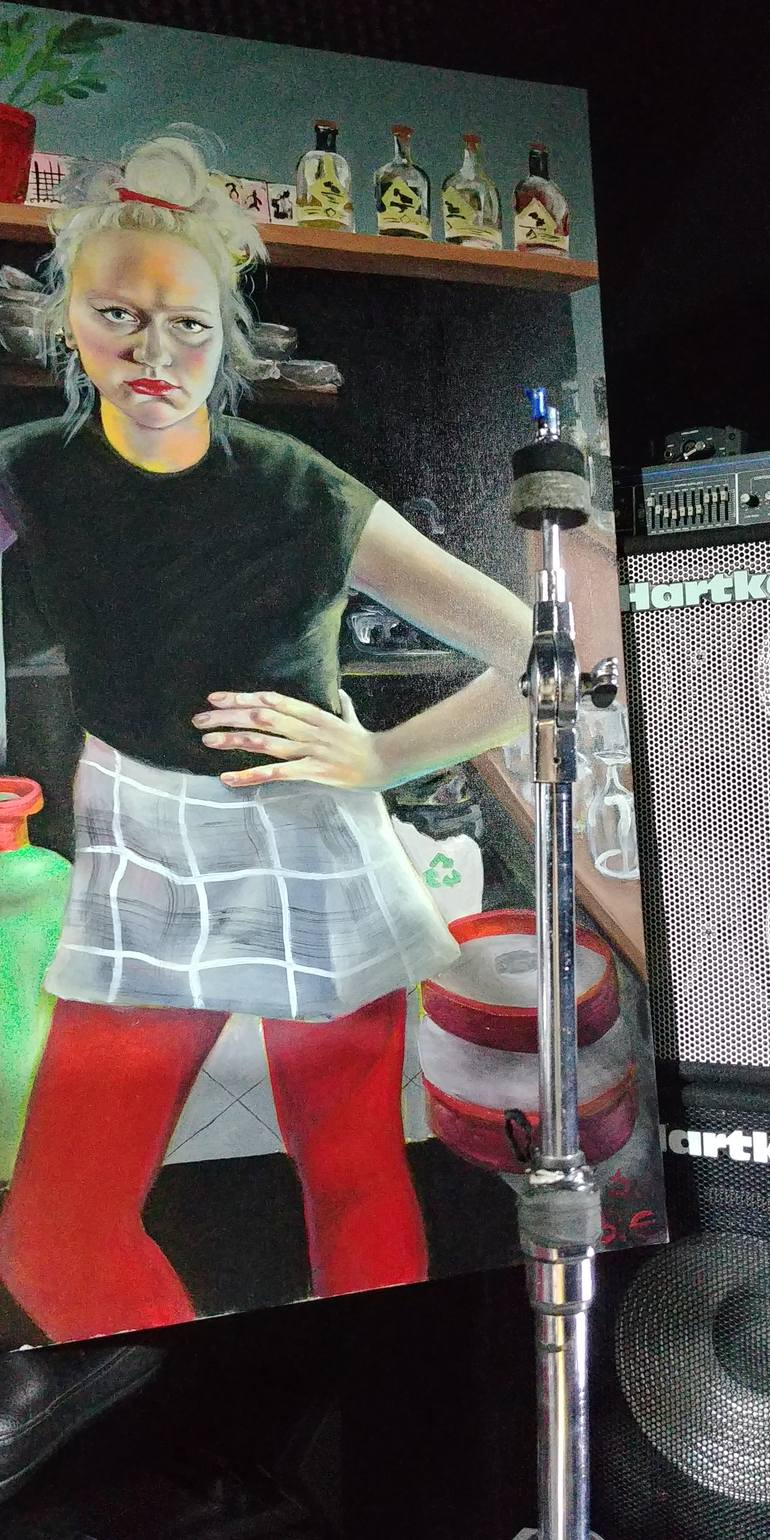 Original Figurative People Painting by JustīNe Seile UrtāNe