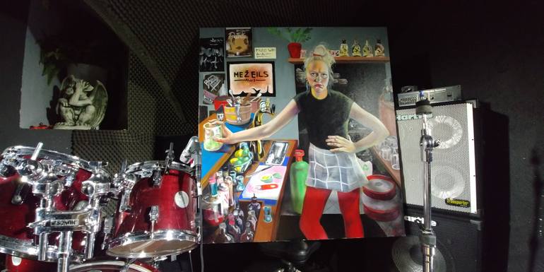 Original Figurative People Painting by JustīNe Seile UrtāNe