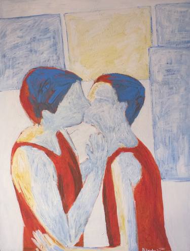 Original Expressionism Erotic Paintings by Agnieszka Niechciał
