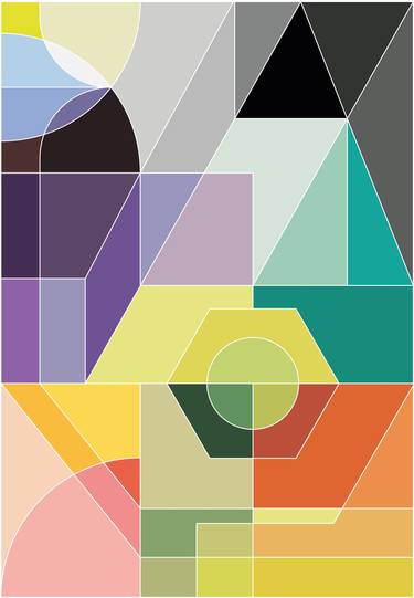 Original Art Deco Geometric Digital by Tushar Jadhav