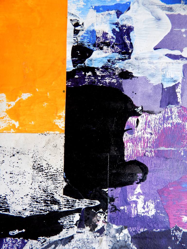 Original Art Deco Abstract Collage by Tushar Jadhav