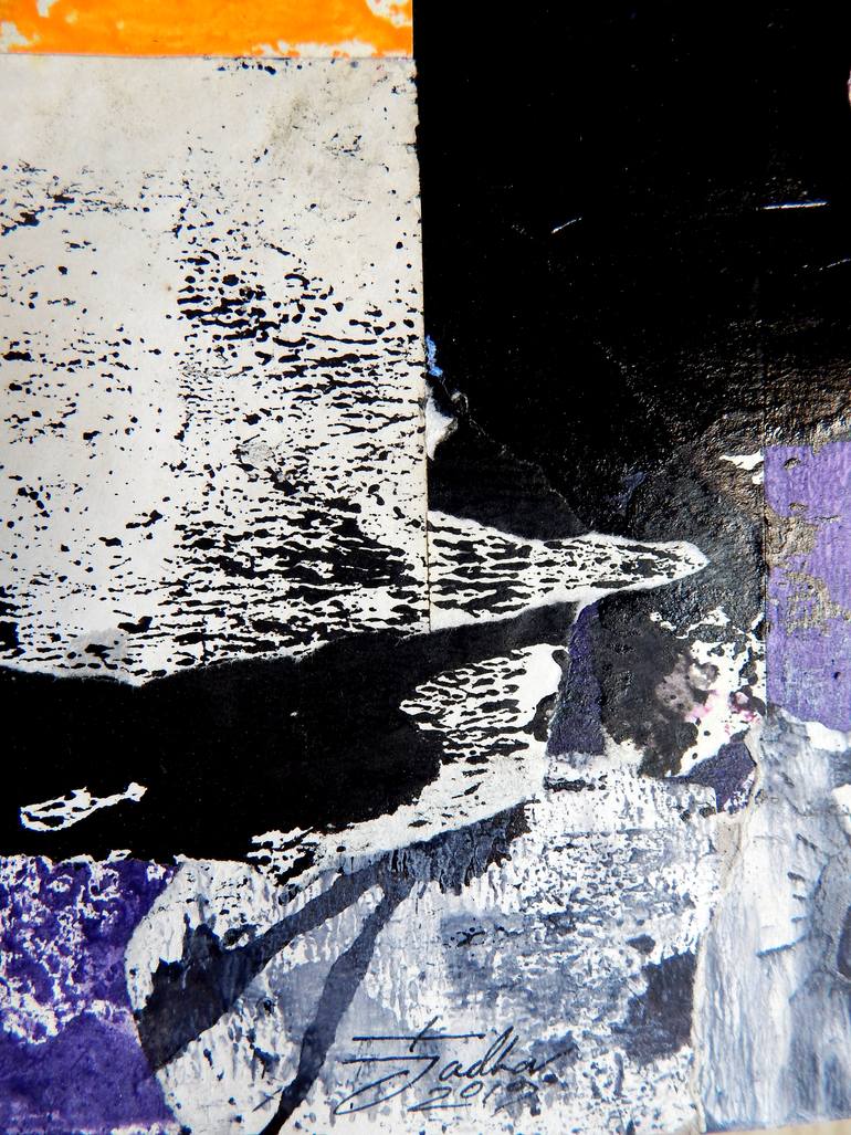 Original Art Deco Abstract Collage by Tushar Jadhav