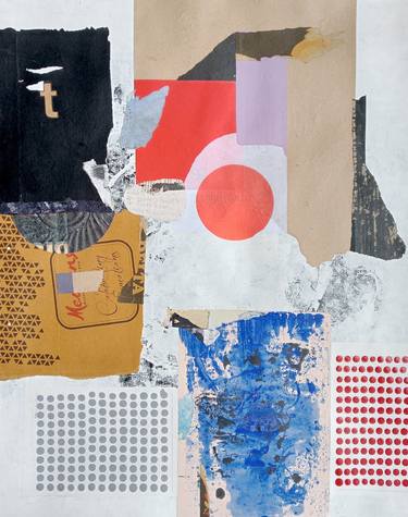 Original Art Deco Abstract Collage by Tushar Jadhav