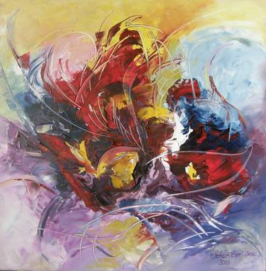 Original Fine Art Abstract Paintings by seher eyri genc