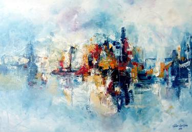 Original Expressionism Abstract Paintings by seher eyri genc