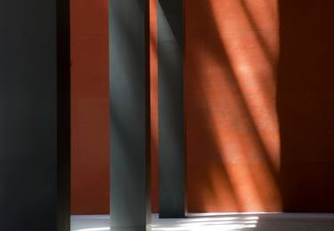 Orange Wall, Columns, Shadows - Limited Edition of 11 thumb