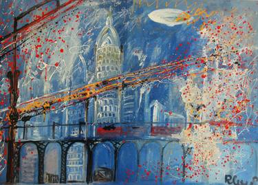 Original Cities Painting by Roberto Corso