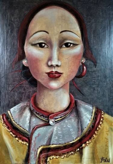 Original Expressionism Women Paintings by Clara de Bobes