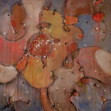 Original Abstract Expressionism Abstract Paintings by Eduard Zentsik