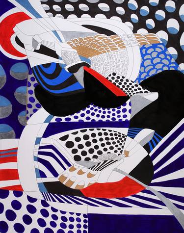 Original Abstract Expressionism Abstract Drawings by Danny Augustine