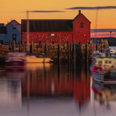 Rockport Massachusetts Motif #1 Reflections in the Harbor 1x1 thumb