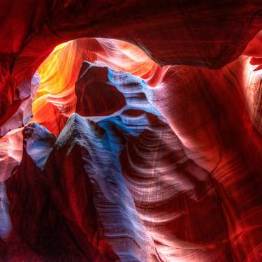 Colorful Abstract Layers of Antelope Canyon Arizona 1x1 thumb