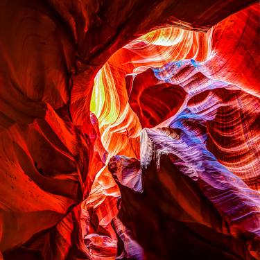 Consuming Fire of Antelope Canyon - Page Arizona thumb