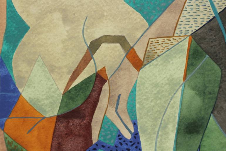 Original Color Field Painting Abstract Painting by Aurelie Tbd