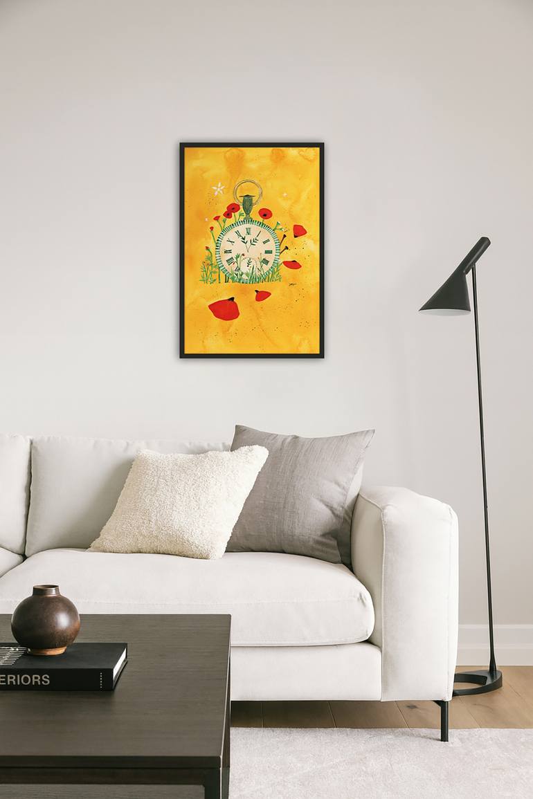 Original Abstract Expressionism Botanic Painting by Aurelie Tbd
