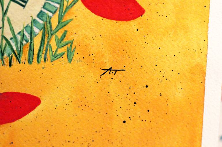 Original Abstract Expressionism Botanic Painting by Aurelie Tbd