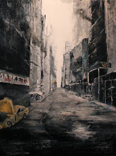 Original Abstract Expressionism Cities Paintings by Aurélie Tbd