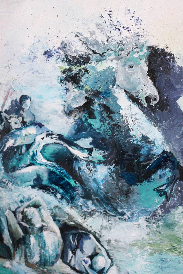 Original Abstract Expressionism Water Painting by Aurelie Tbd
