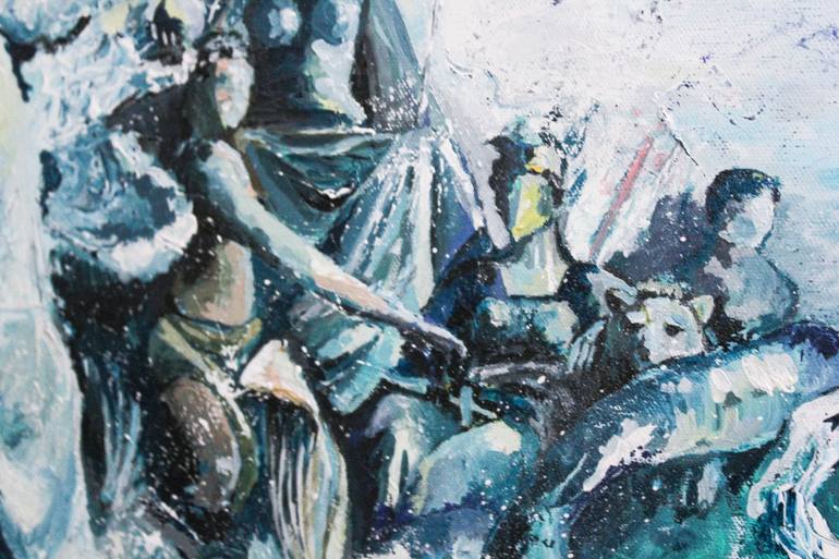 Original Abstract Expressionism Water Painting by Aurelie Tbd