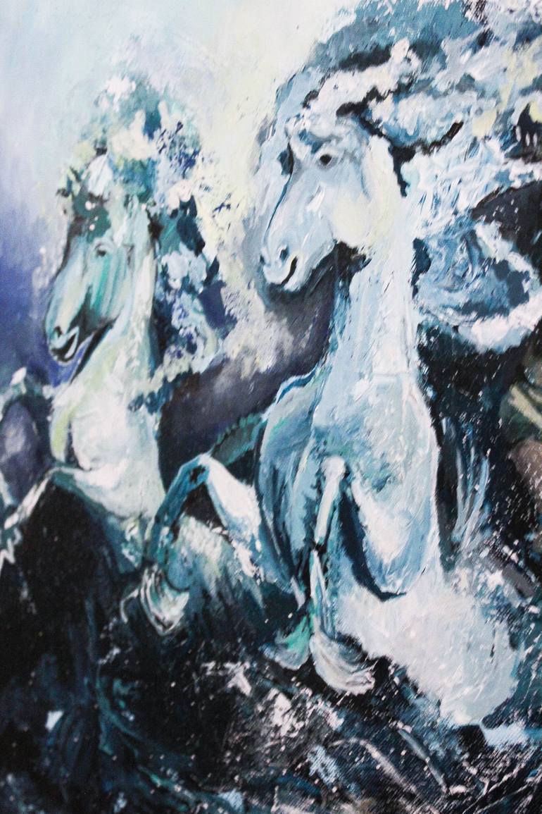 Original Abstract Expressionism Water Painting by Aurelie Tbd