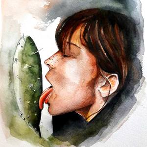 Collection watercolors portaits