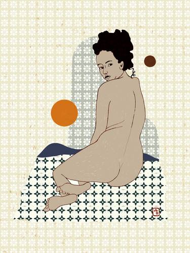 Original Expressionism Nude Drawings by Aurélie Tbd