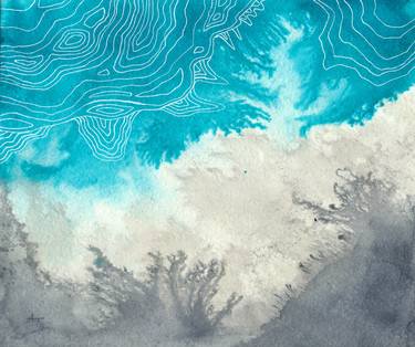 Original Abstract Aerial Paintings by Aurélie Tbd