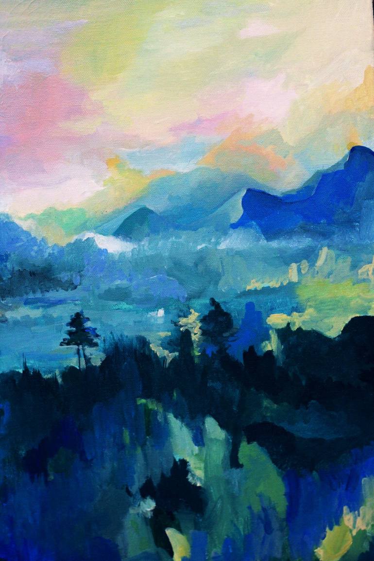 Original Abstract Landscape Painting by Aurélie Tbd