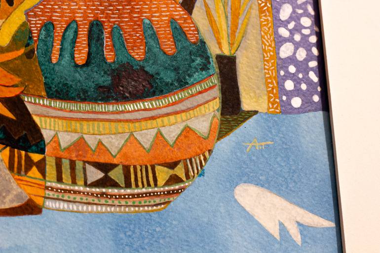 Original Surrealism Abstract Painting by Aurelie Tbd