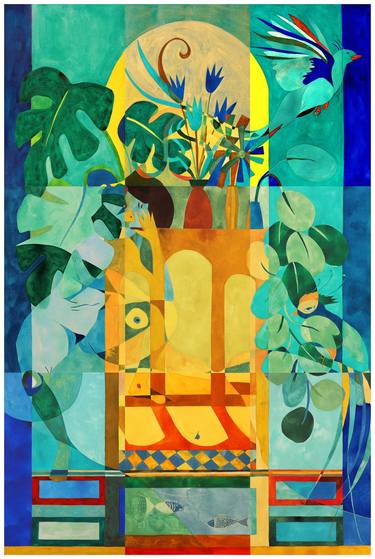 Original Abstract Botanic Paintings by Aurélie Tbd