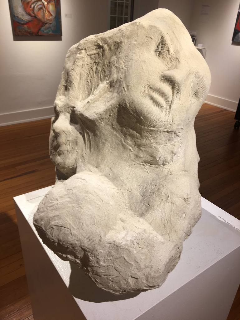 Original Abstract People Sculpture by Elaine Weiner-Reed