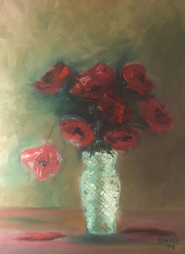 Expressionist Red Roses thumb