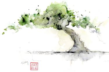 Original Impressionism Tree Paintings by Alex Tolstoy