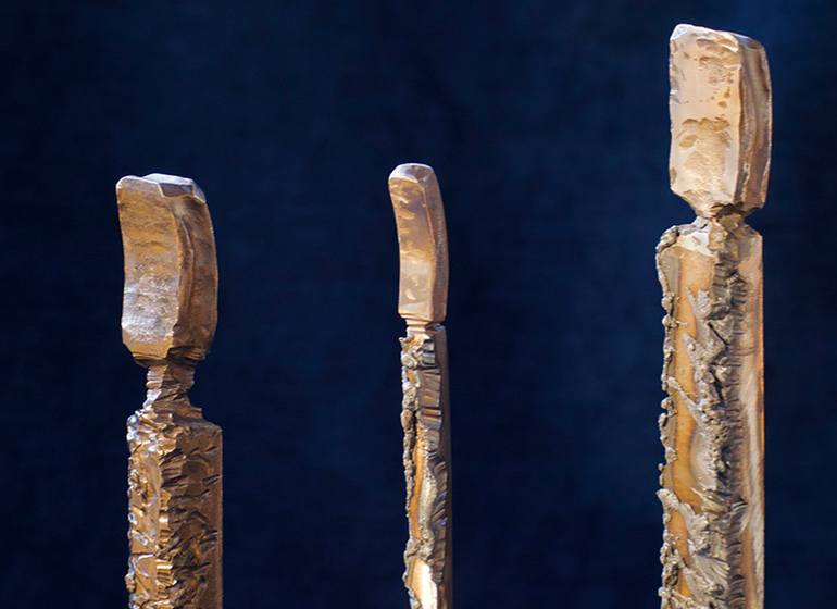 Original Abstract Expressionism Family Sculpture by Eric Camiel