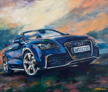 Original Automobile Painting by Adrian Laie