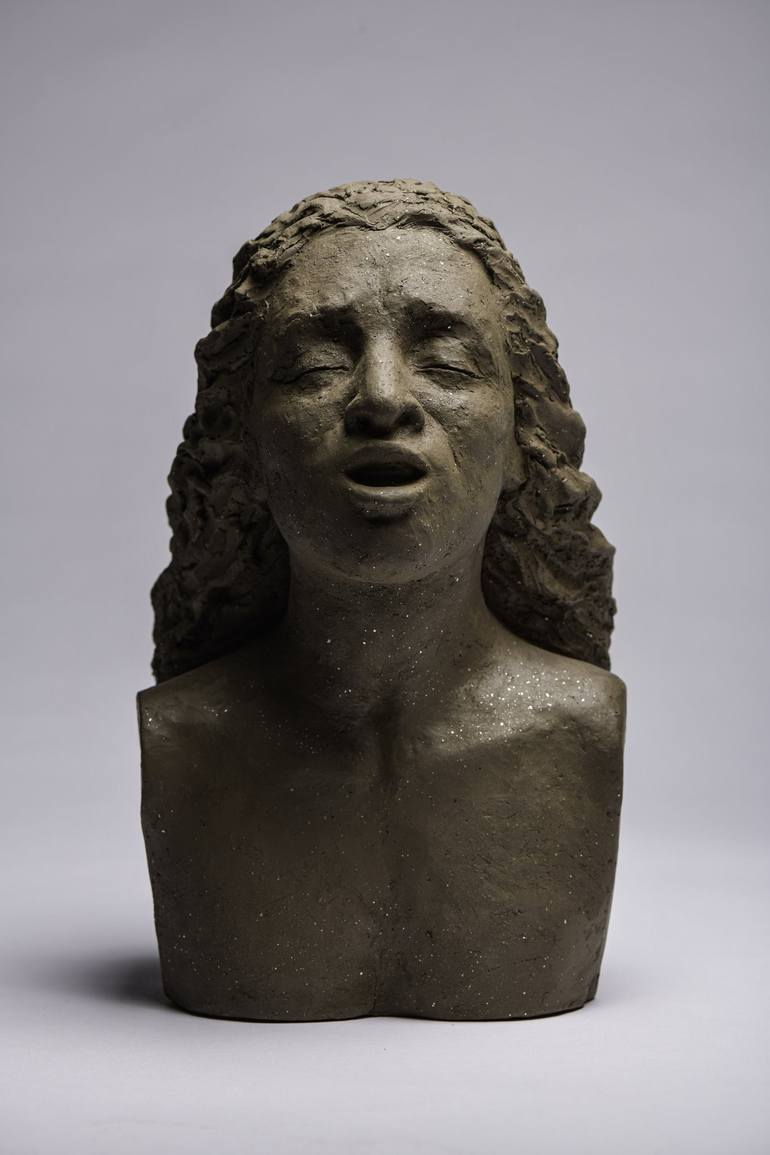Original Portraiture Portrait Sculpture by Patricia Denimal