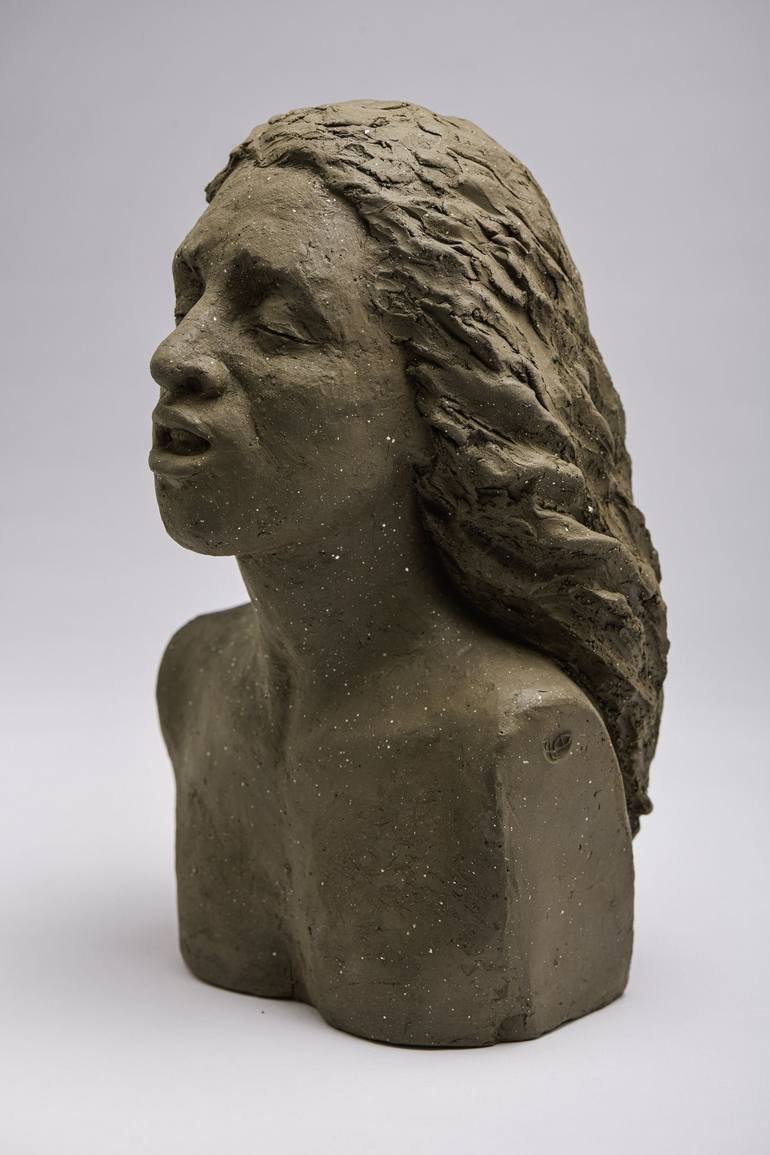 Original Portraiture Portrait Sculpture by Patricia Denimal