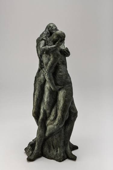 Original Figurative Erotic Sculpture by Patricia Denimal