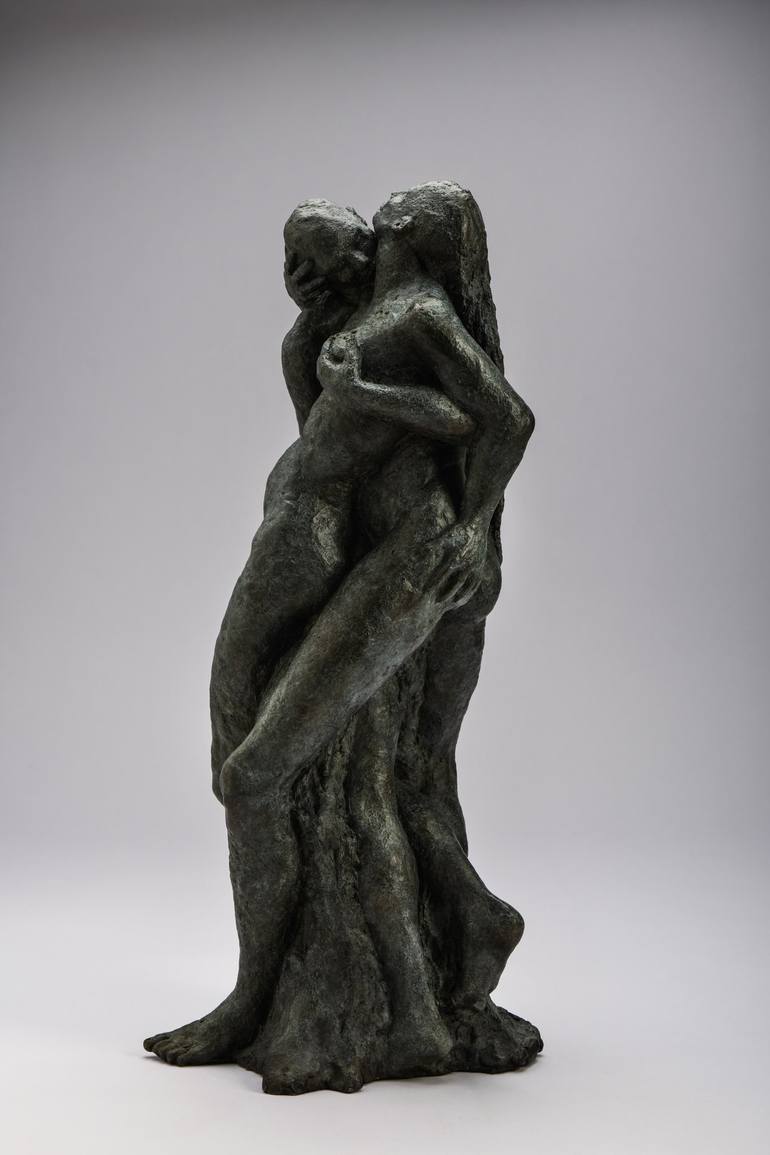 Original Figurative Erotic Sculpture by Patricia Denimal