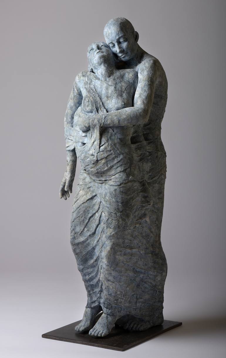 Original Expressionism Love Sculpture by Patricia Denimal
